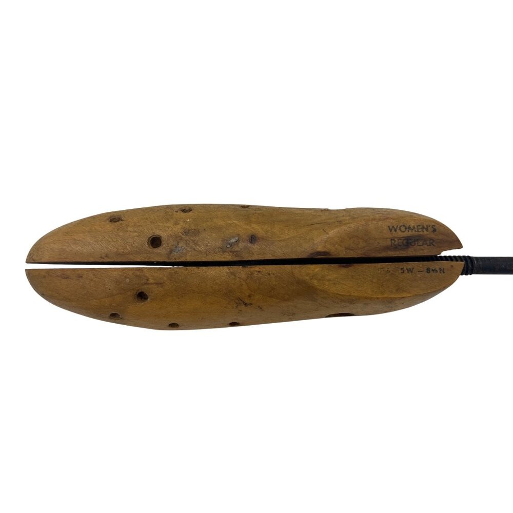 Vintage Red Head Mens No 0 Shoe Stretcher & Unmarked Womens Wood Pair USA Pair - Picture 4 of 9